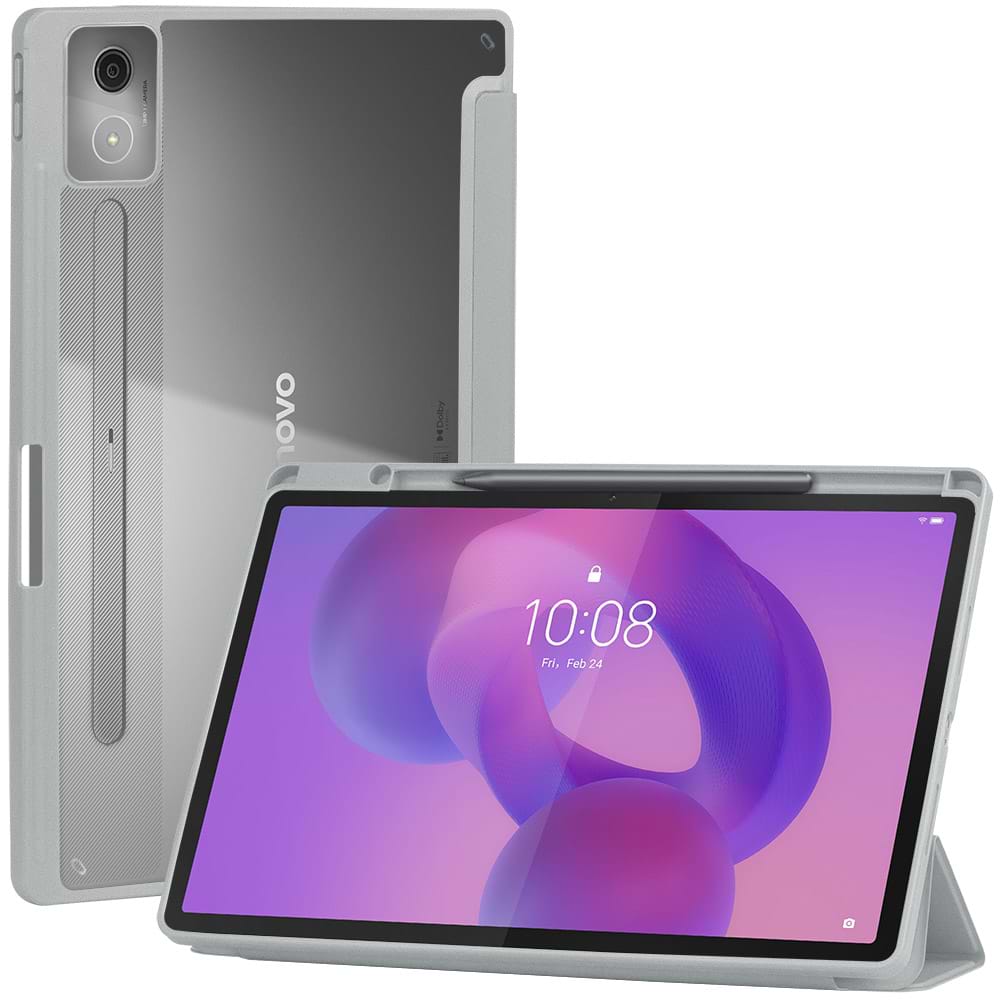 Чохол для планшету BeCover Soft Edge TPU з кріпленням for Lenovo Idea Tab Pro 12.7" Gray (715556)